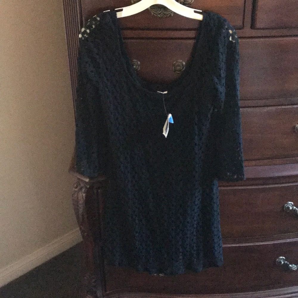 Black lace dress